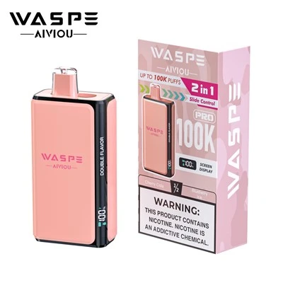 Waspe 100K PRO Puffs 2in1 Intelligent Smoke Double Flavours EU-Lager